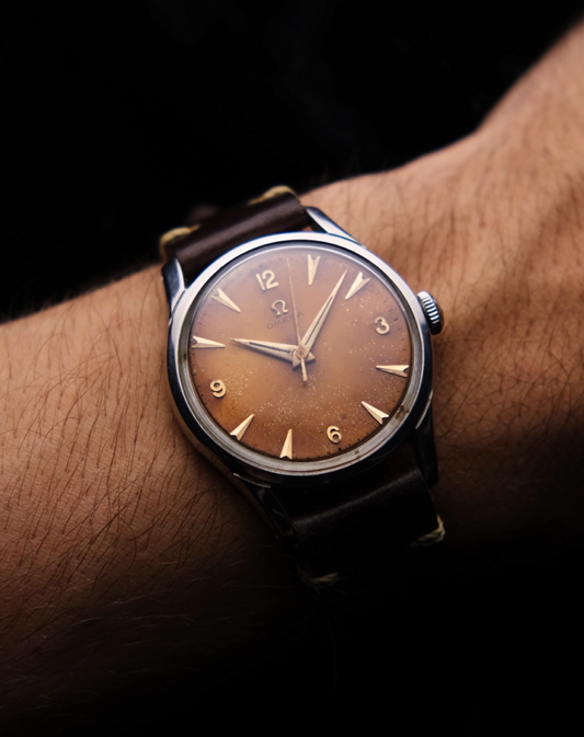 Omega Vintage Laranja Ambar Ano 50s