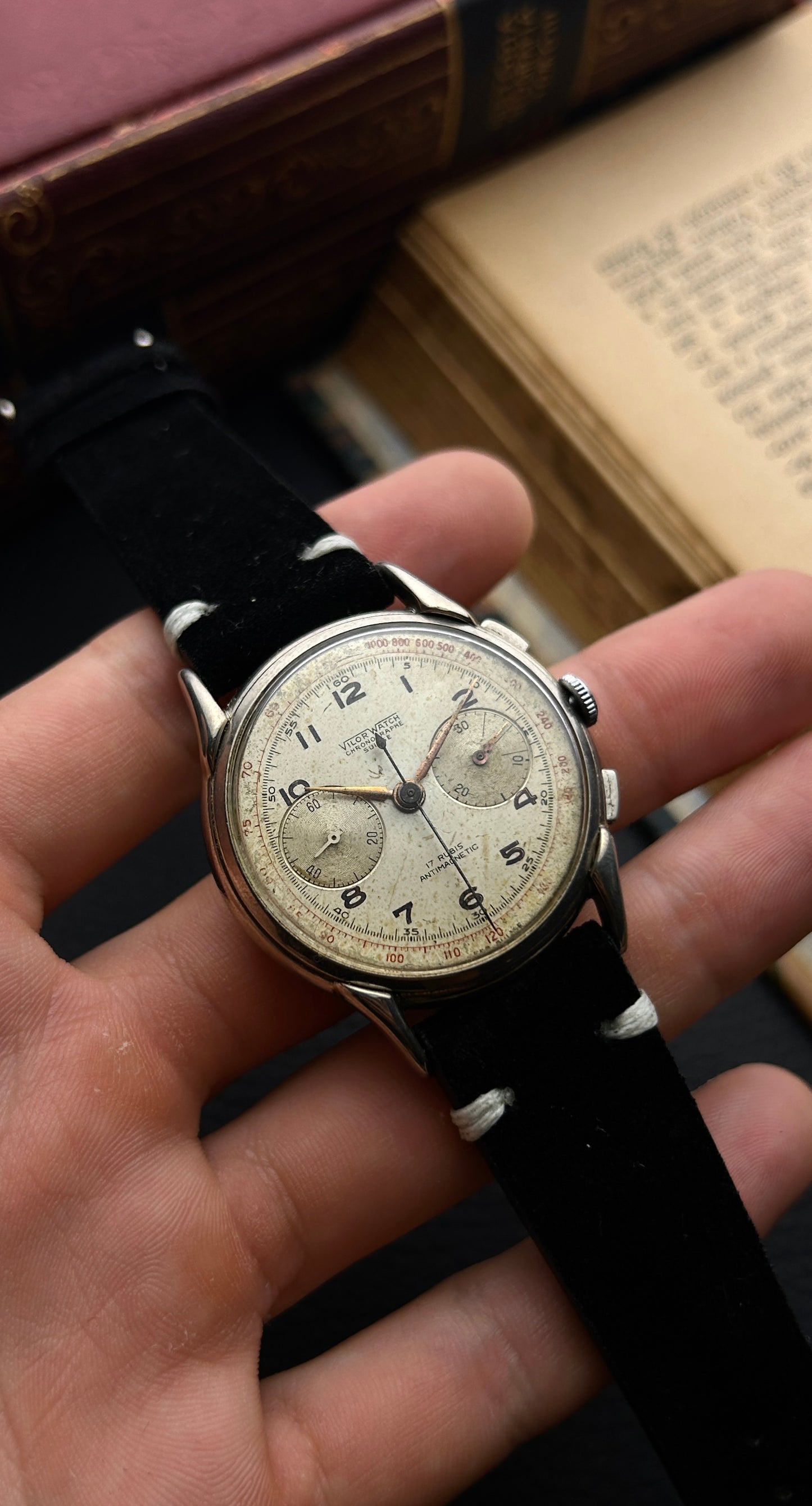Vilor Watch Chronographe  – Década de 1940