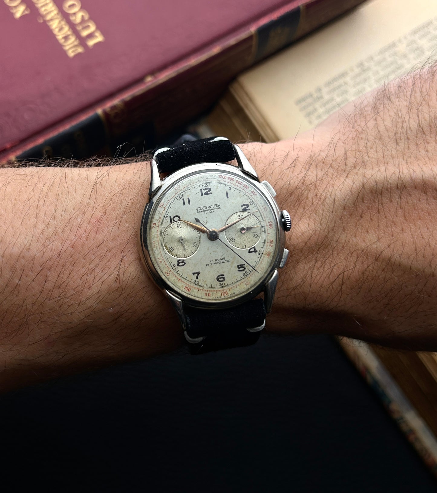 Vilor Watch Chronographe  – Década de 1940